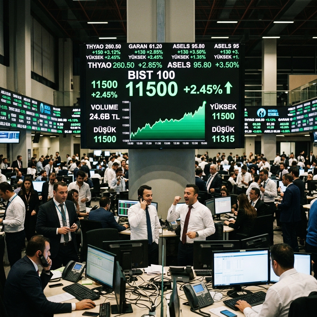 BIST 100 Endeksi 12.000 Puan Barajını Aşarak Tüm Zamanların Rekorunu Kırdı