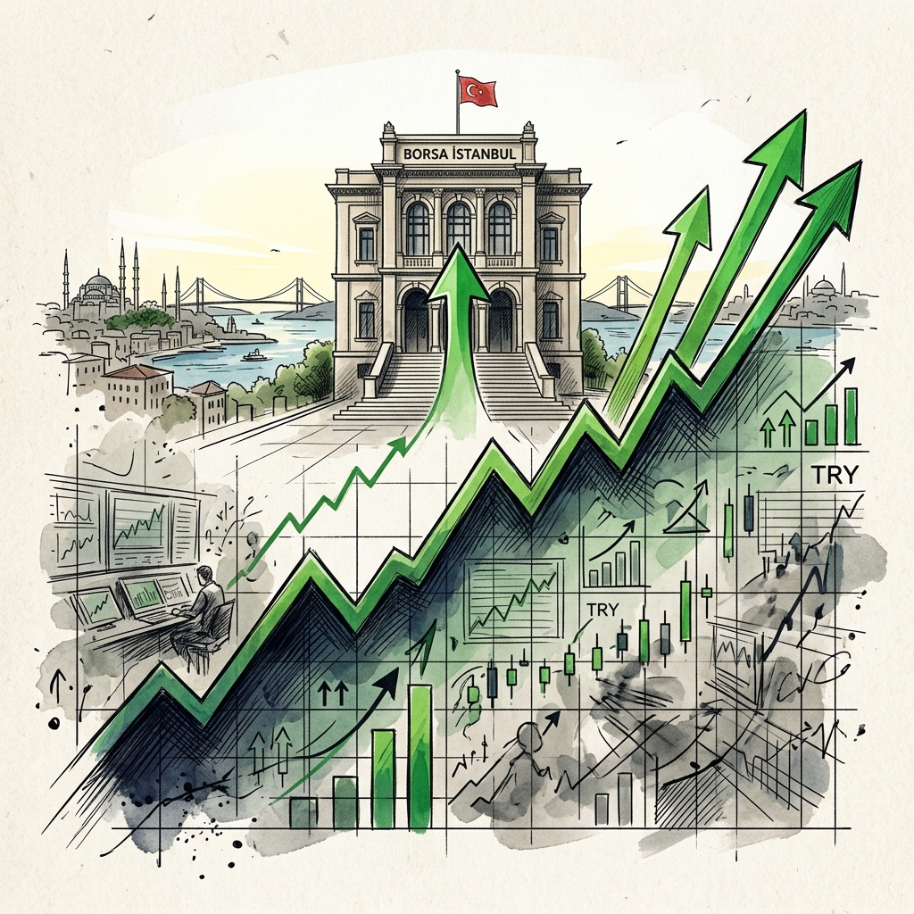 Borsa İstanbul BIST 100 Endeksi Tarihi Zirvesini Yenileyerek 12.000 Puan Sınırını Aştı