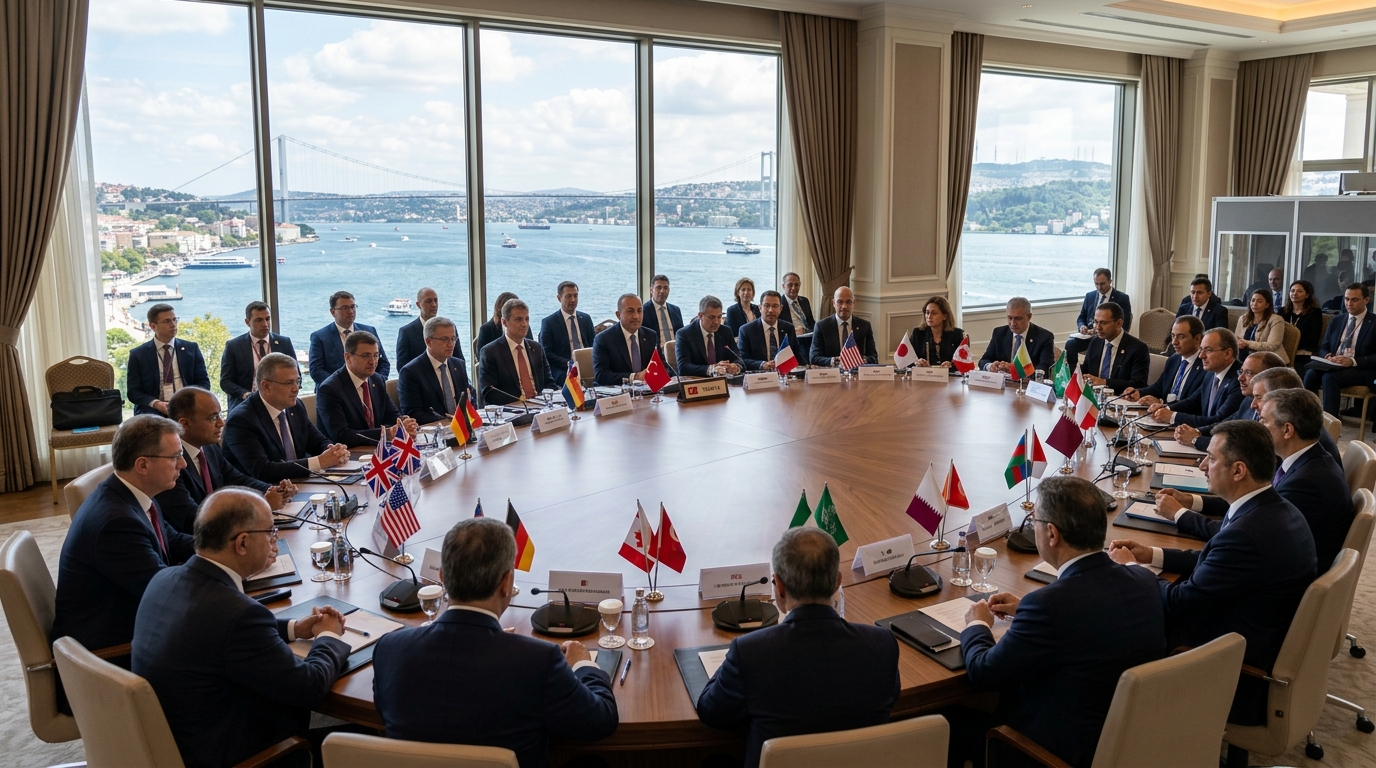 Doğu Akdeniz Enerji Zirvesi İstanbul'da: 5 Ülkeden Ortak Bildiri