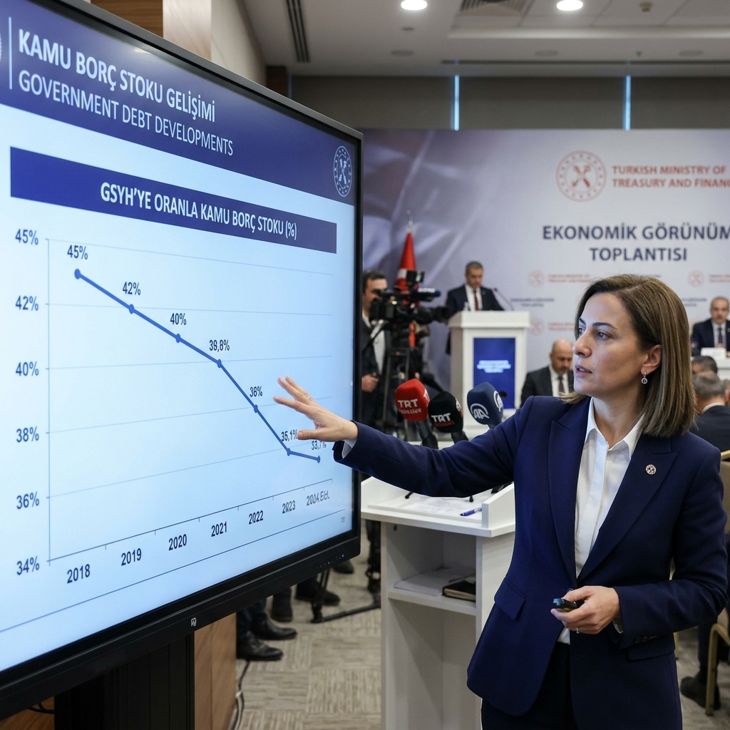Hazine ve Maliye Bakanlığı: Kamu Borç Stoku Gayrisafi Yurtiçi Hasıla Oranı %24,2'ye Geriledi