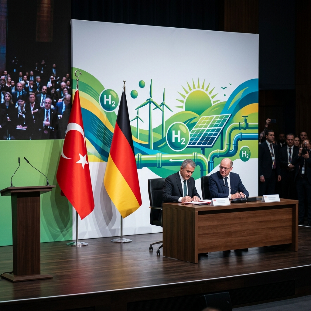 Türkiye ile Almanya Arasında Yeşil Hidrojen ve Sanayi Tedarik Anlaşması İmzalandı