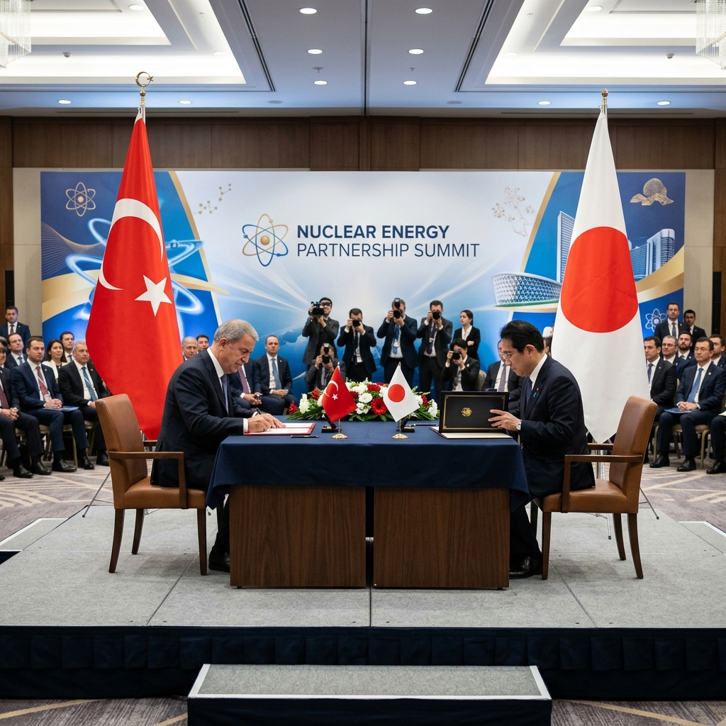Türkiye ile Japonya Arasında Nükleer Enerji ve Teknoloji İş Birliği Protokolü İmzalandı