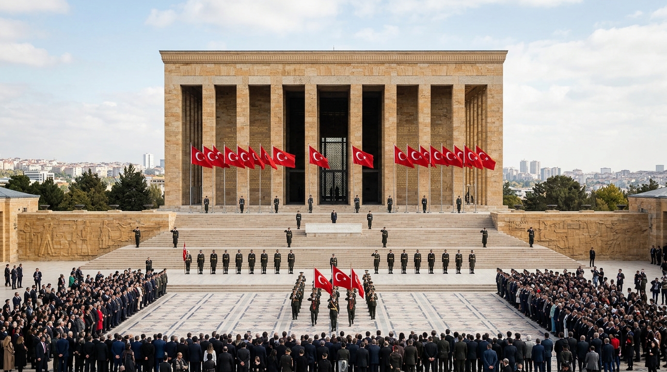 Devlet Erkanı Anıtkabir'de: 29 Ekim Cumhuriyet Bayramı Kutlandı