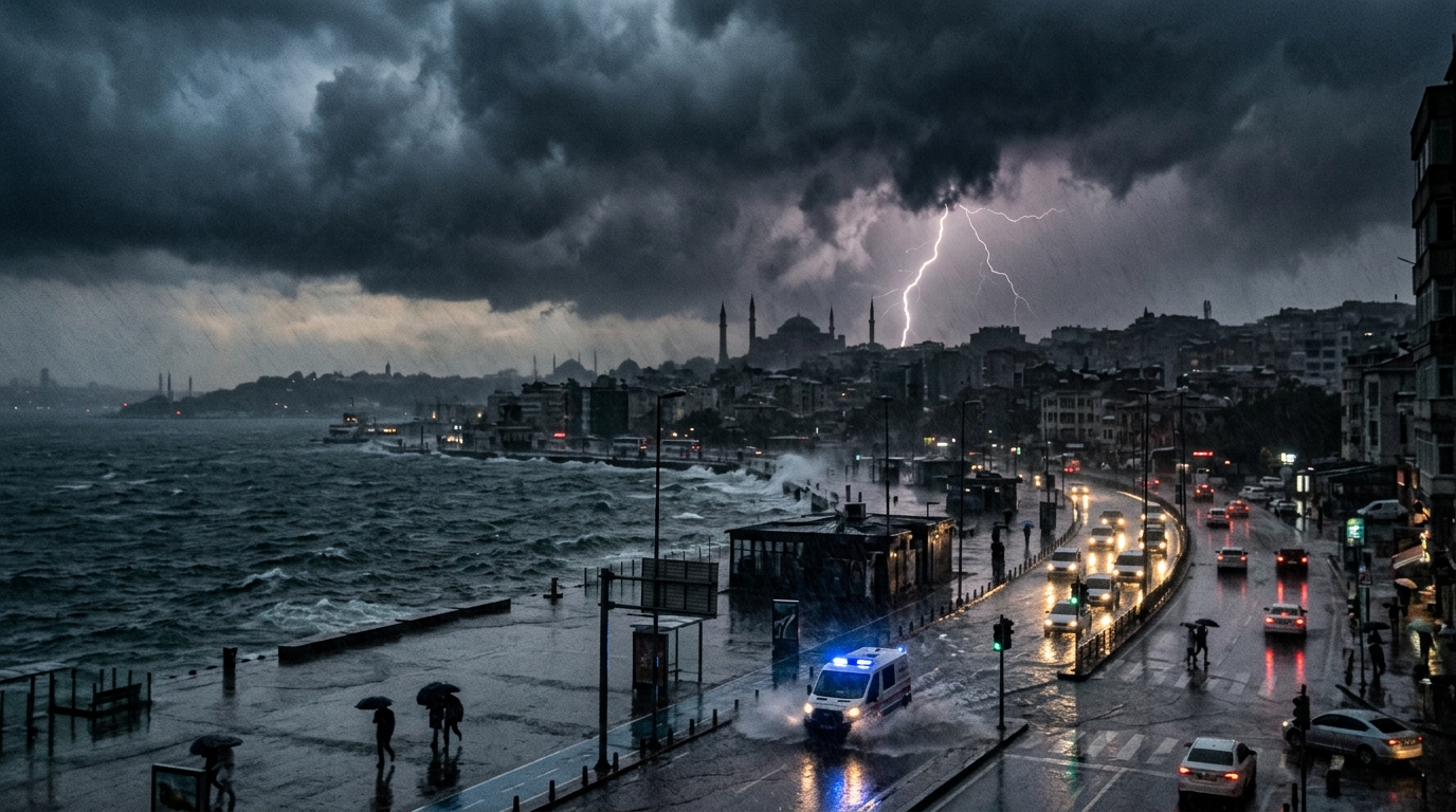 Meteoroloji ve AFAD'dan Üç İle Turuncu Kodlu Fırtına Uyarısı